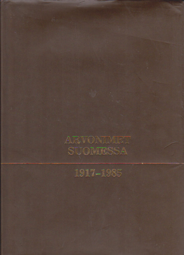 Arvonimet Suomessa 1917-1985