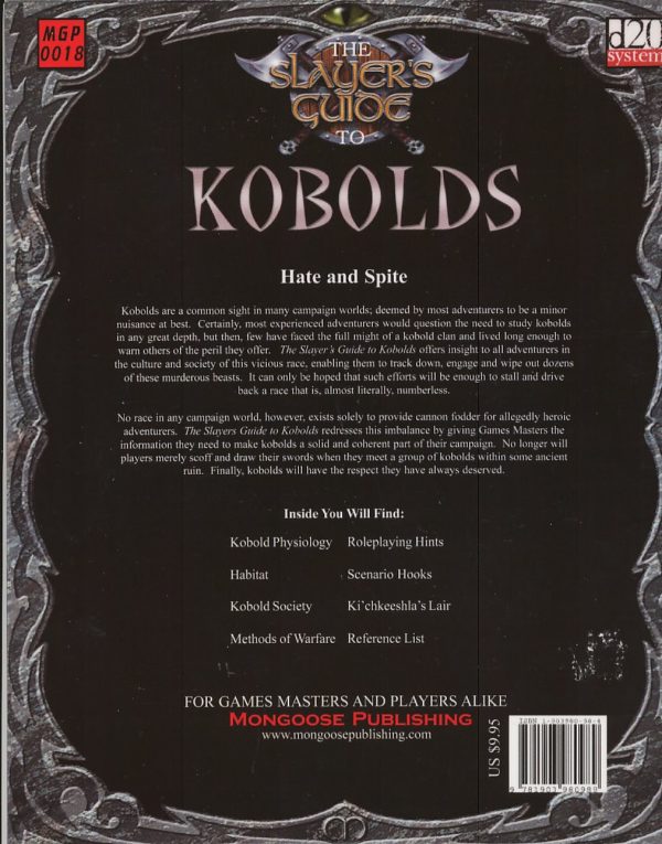 D20 systems The Slayers guide to Kobolds
