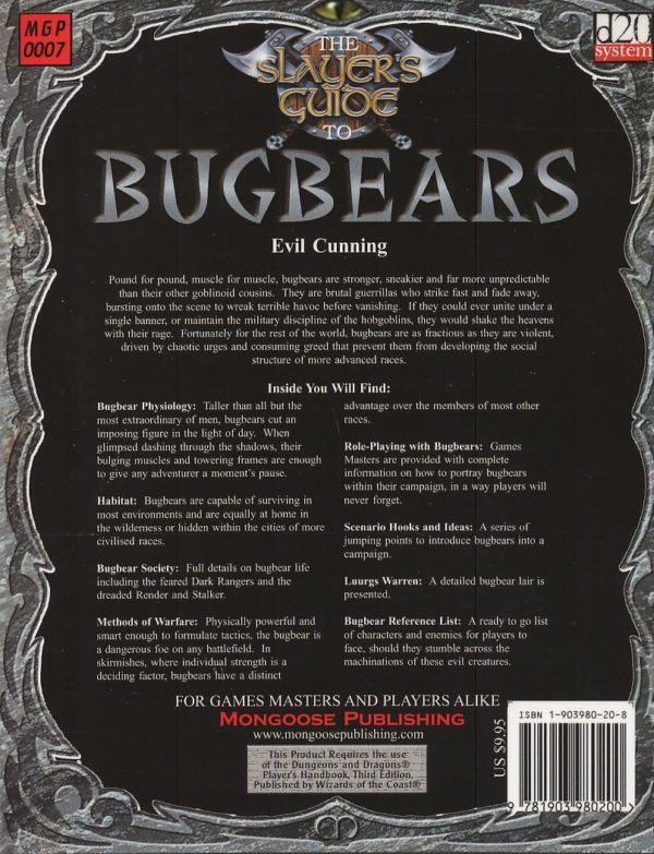 D20 systems The Slayers guide to Bugbears