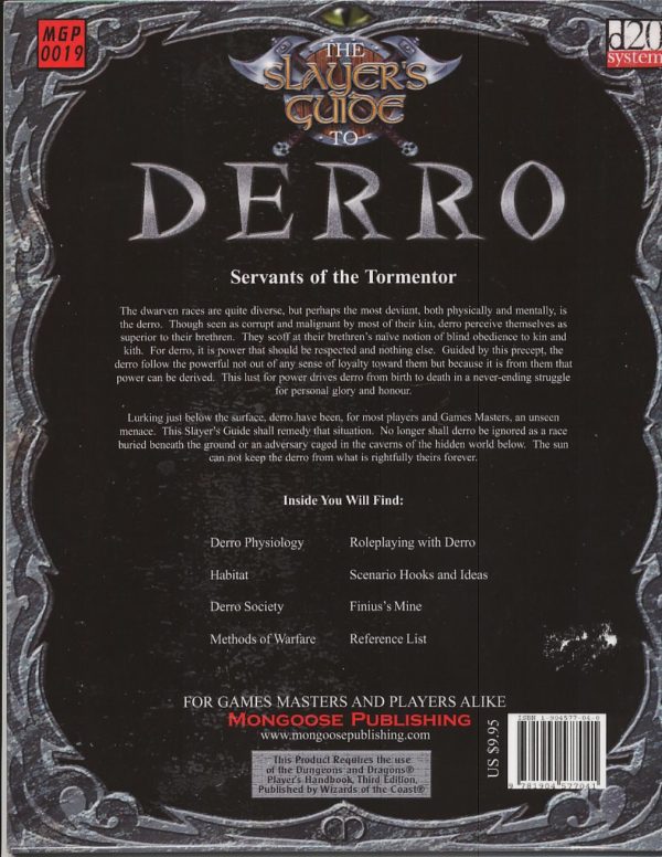 D20 systems The Slayers guide to Derro