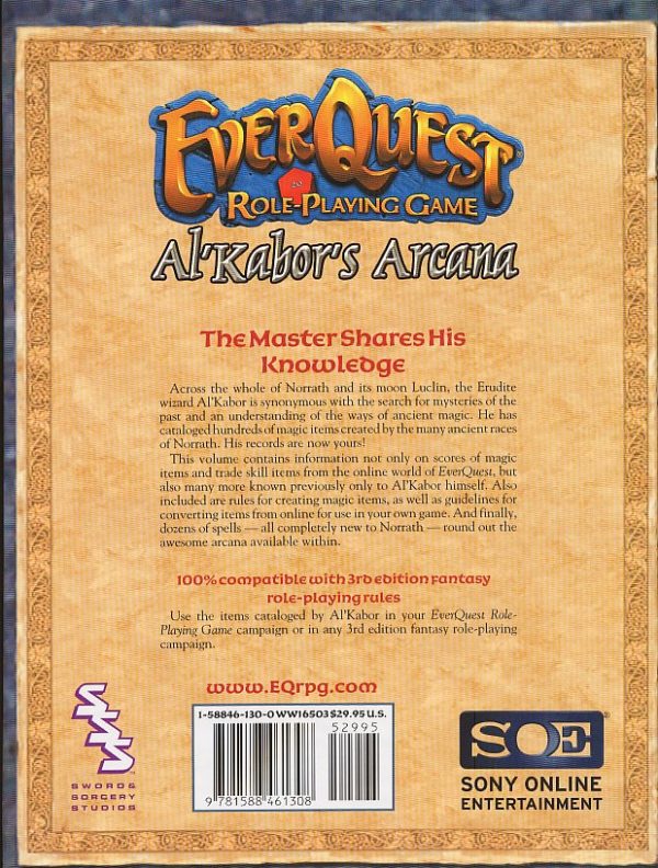 Everquest role-playing game:Al´kabor`s Arcane