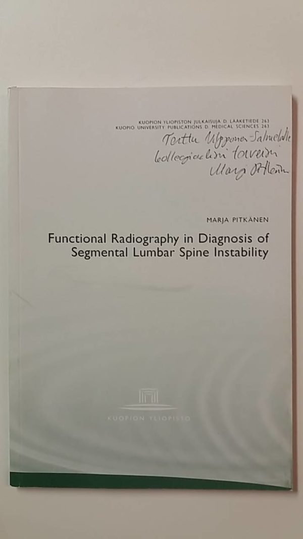 Functional Radiography in Diagnosis of Segmental Lumbar Spine Instability