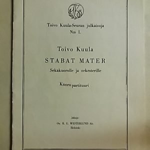 Stabat Mater - Kuoropartituuri - Sekakuorolle ja orkesterille
