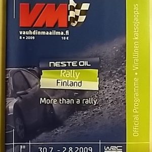 VM - Vauhdin Maailma 2009-08 (virallinen katsojaopas Neste Oil Rally Finland, sis.kartat ym...)