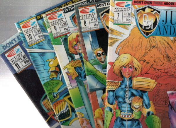 JUDGE ANDERSON #7, 8,9,10,11 LIMITED EDITION FLEETWAY QUALITY