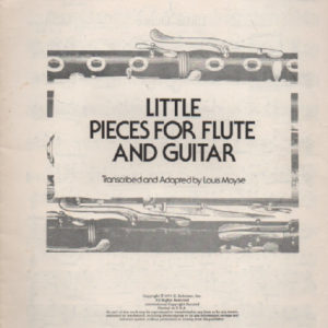 Little pieces for flute and guitar