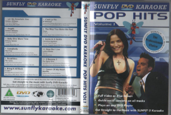 Sunfly DVD Karoke - Pop Hits volume 1