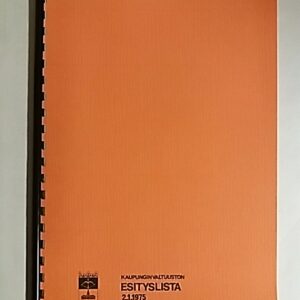 Kaupunginvaltuuston Esityslista 2.1.1975