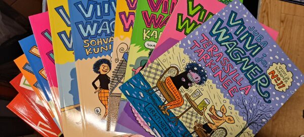 Viivi ja Wagner 1-11 : Sikspäkki ja salmiakkia, Apua, sängyssäni on sika! , Ei banaaninkuoria paperikoriin! , Oi, mikä karju!, Kuumaa hiekkaa, Viriili vesipeto, Sohvaperunoiden kuningas, Ranskalainen liukumäki, Kaasua sohvalla!, Sian morsian?, Terassilla tarkenee