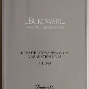 Bukowski Helsinki - Keväthuutokauppa No 25 - 09.04.1989