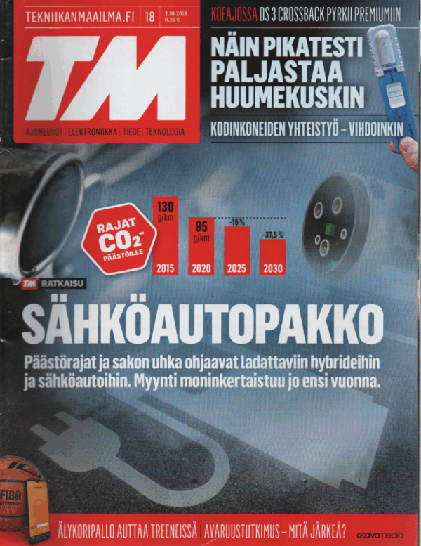 TM:Tekniikan Maailma 2019-18 : Sähköautopakko